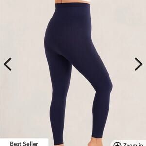 Shapermint Navy High-Waisted Leggings sz M. NWT
